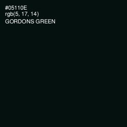 #05110E - Gordons Green Color Image